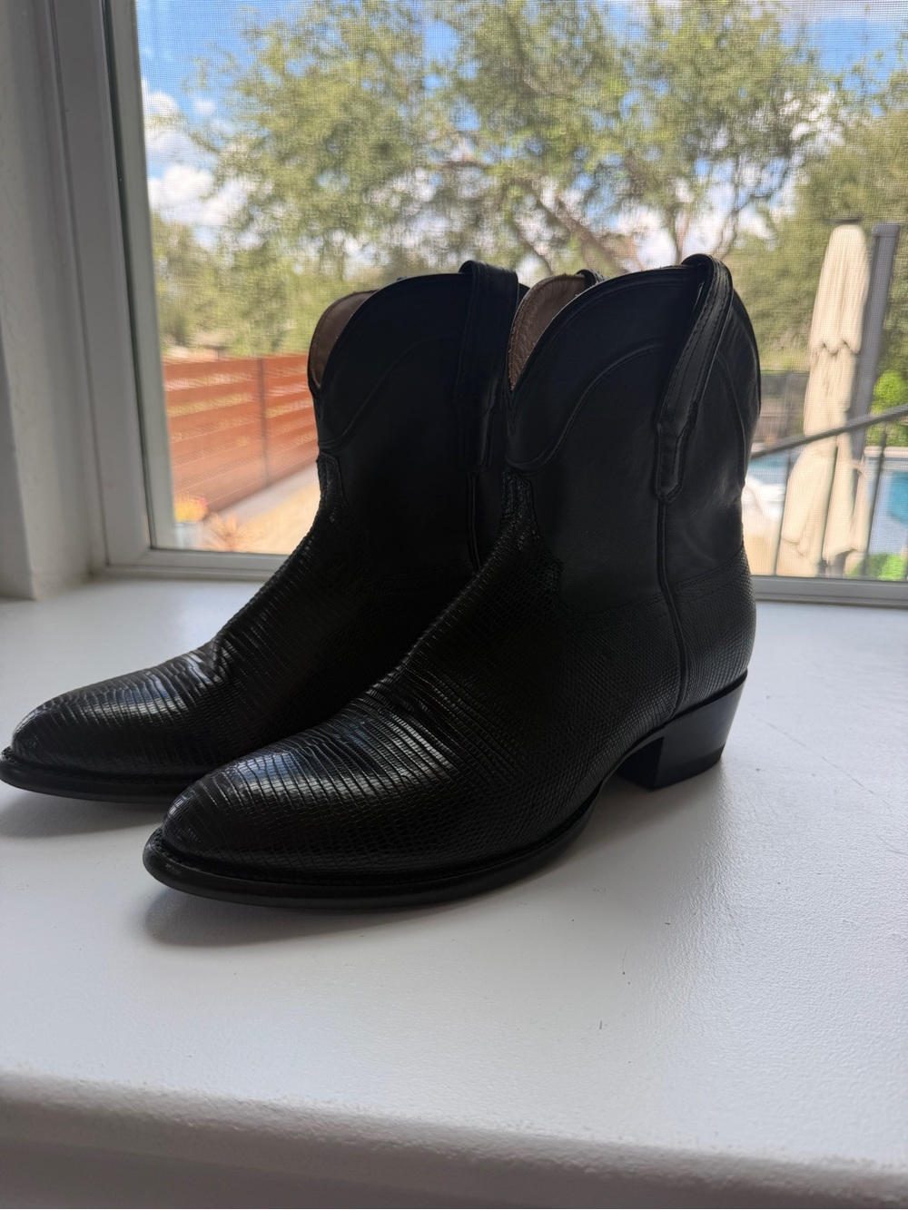 Tecovas Black Women's Western Leather Ankle Boots